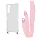 Чохол WAVE Clear Case with Strap Samsung Galaxy S21 FE (G990B)