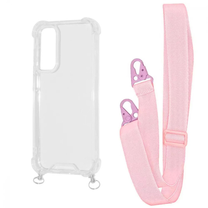 Чохол WAVE Clear Case with Strap Samsung Galaxy S23 FE