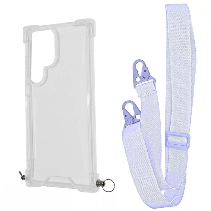 Чохол WAVE Clear Case with Strap Samsung Galaxy S23 Ultra