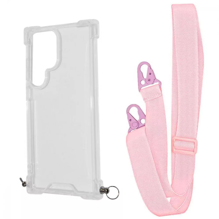 Чохол WAVE Clear Case with Strap Samsung Galaxy S23 Ultra