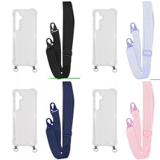 Чохол WAVE Clear Case with Strap Samsung Galaxy S24 Plus