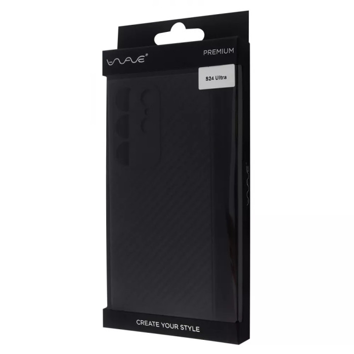Чохол WAVE Premium Carbon Slim with Magnetic Ring Samsung Galaxy S24 Ultra