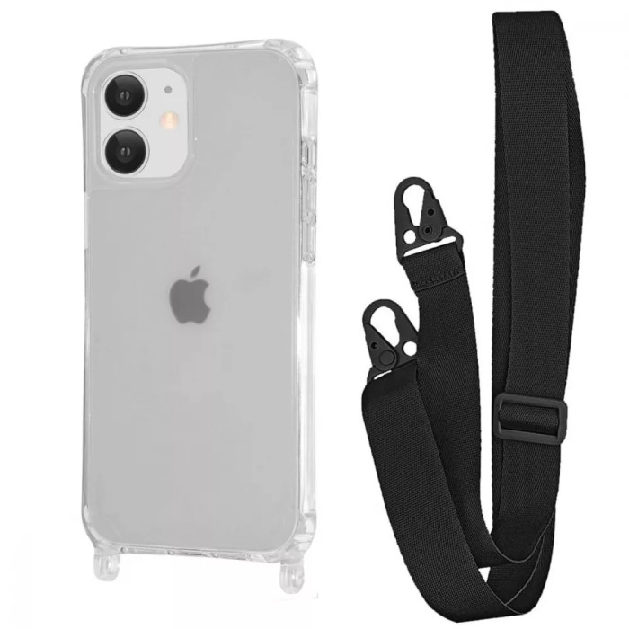 Чохол WAVE Clear Case with Strap iPhone 11