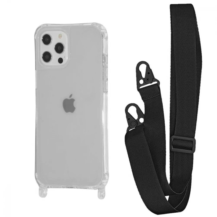 Чохол WAVE Clear Case with Strap iPhone 12/12 Pro