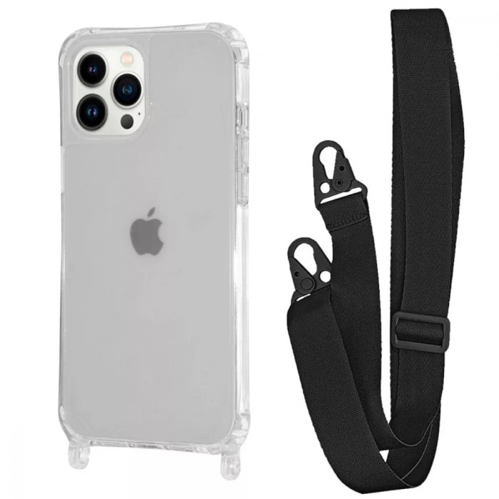 Чохол WAVE Clear Case with Strap iPhone 13 Pro