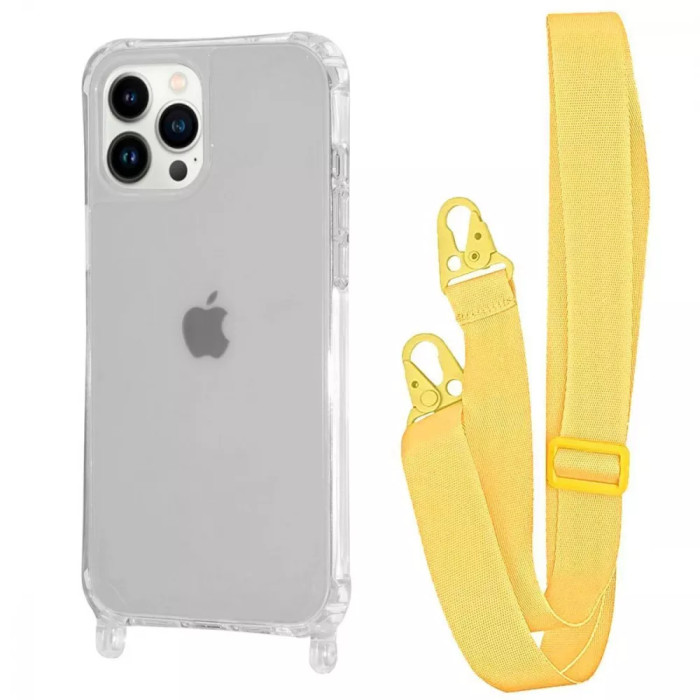 Чохол WAVE Clear Case with Strap iPhone 13 Pro