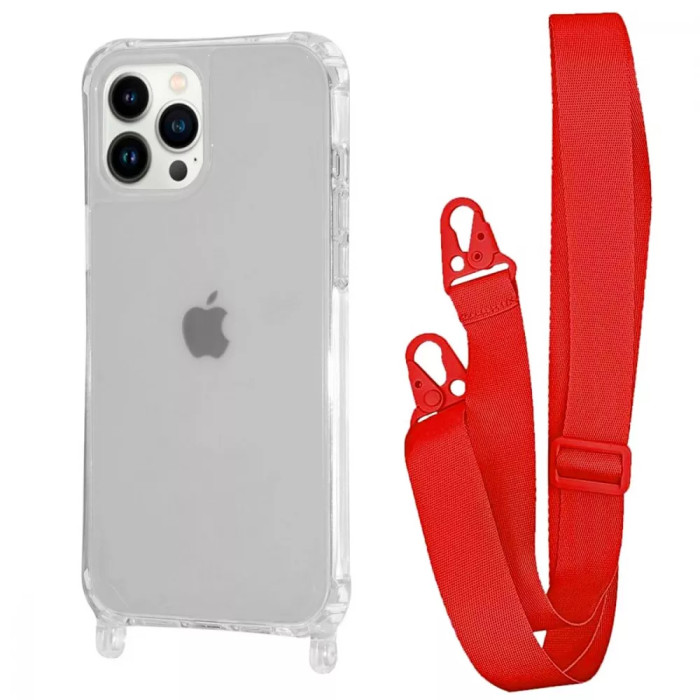 Чохол WAVE Clear Case with Strap iPhone 13 Pro
