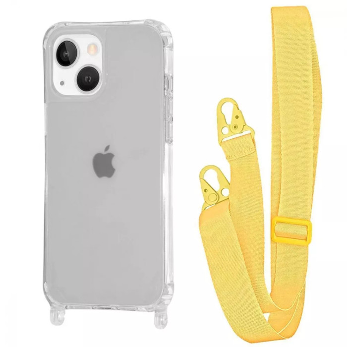 Чохол WAVE Clear Case with Strap iPhone 15