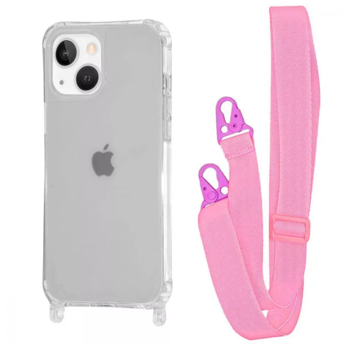 Чохол WAVE Clear Case with Strap iPhone 15