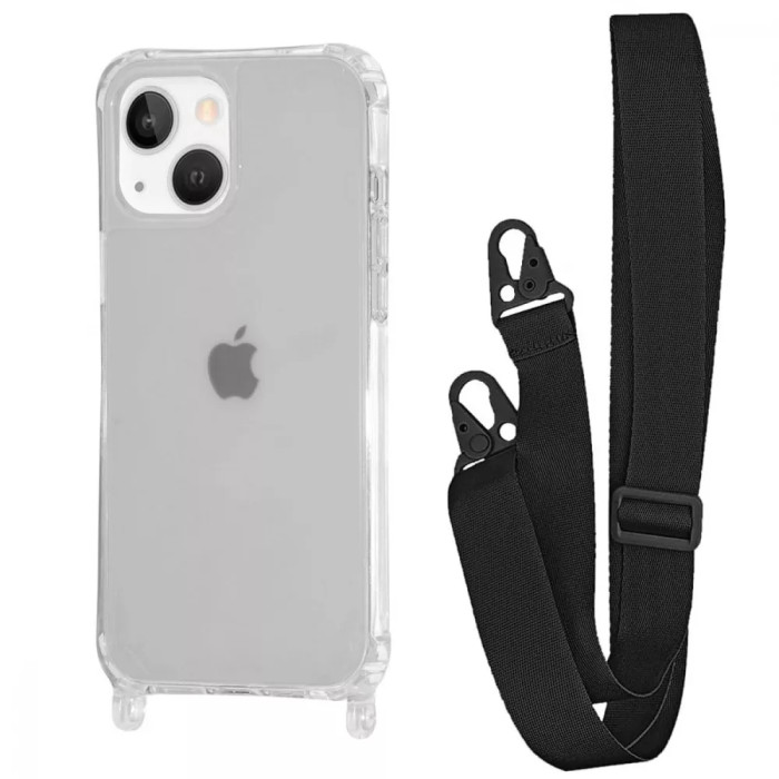 Чохол WAVE Clear Case with Strap iPhone 15