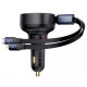 АЗП Baseus Enjoyment Pro Car Charger Type-C + Retractable C & iP Cable 60W