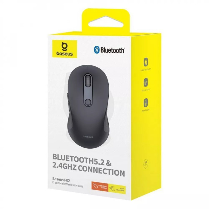 Бездротова Комп'ютерна Миша Baseus F02 Ergonomic Wireless Mouse (without Battery)