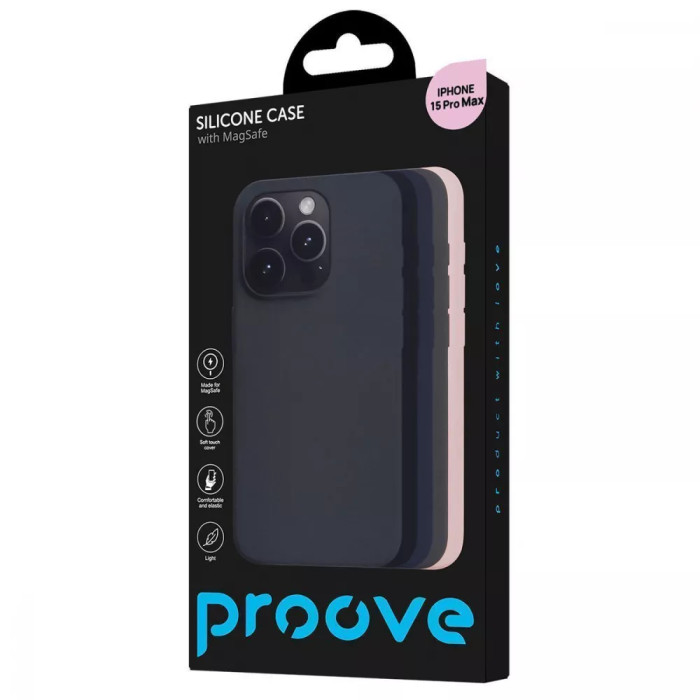 Чохол Proove Silicone Case with Magnetic Ring iPhone 15 Pro Max