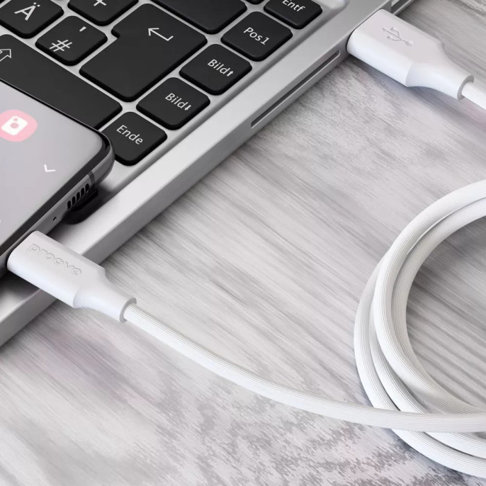 Кабель Proove Striped Silicone USB to Type-C (1m)