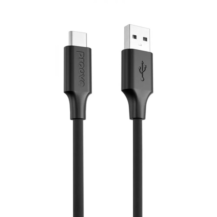 Кабель Proove Striped Silicone USB to Type-C (1m)