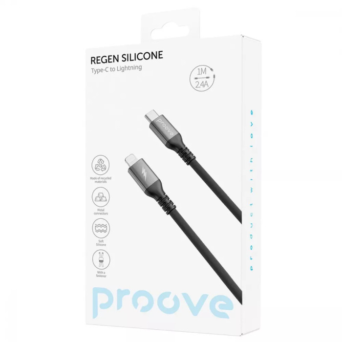Кабель Proove ReGen Silicone Type-C to Lightning 27W (1m)