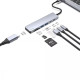 Type-C-Хаб Proove Iron Link 7 in 1 (2*Type-C + 2*USB3.0 + HDMI + SD/TF)