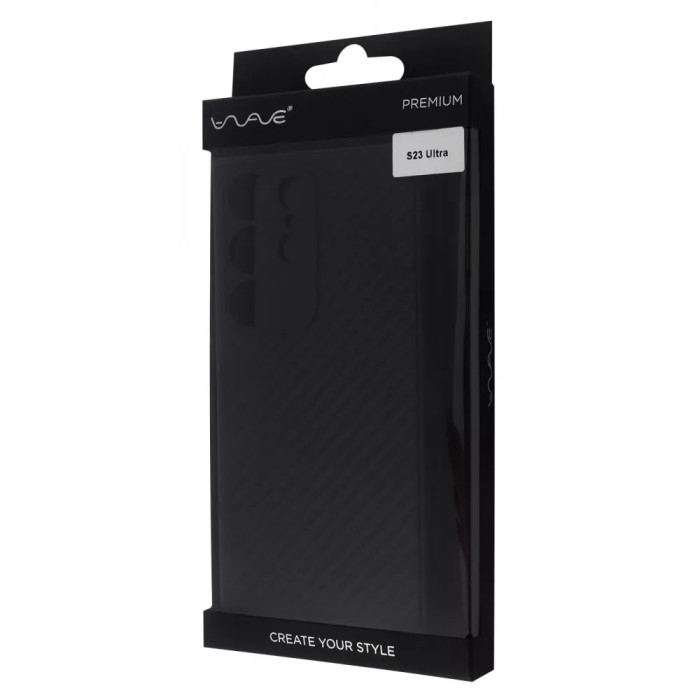 Чохол WAVE Premium Carbon Slim with Magnetic Ring Samsung Galaxy S23 Ultra