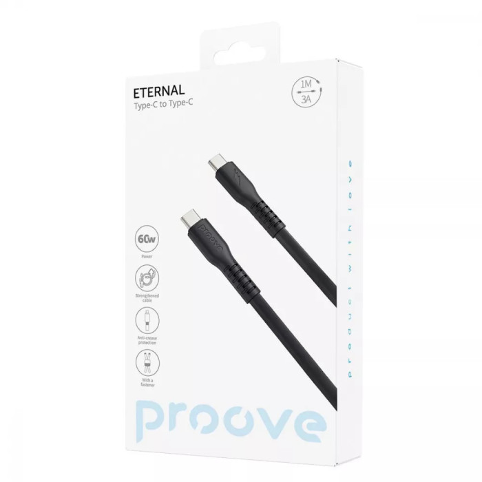 Кабель Proove Eternal Type-C to Type-C 60W (1m)