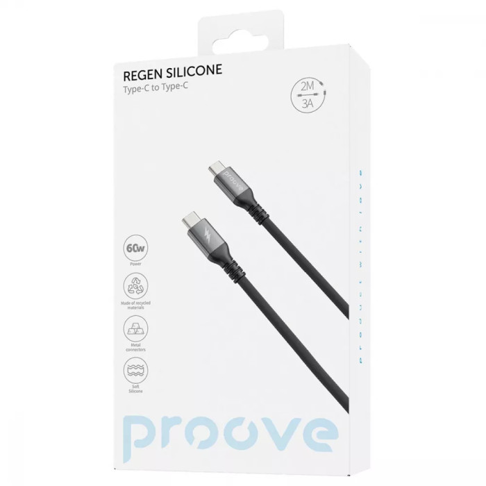 Кабель Proove ReGen Silicone Type-C to Type-C 60W (2m)