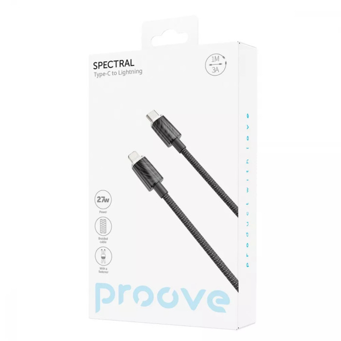 Кабель Proove Spectral Type-C to Lightning 27W (1m)