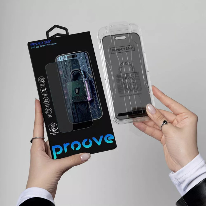 Захисне скло Proove Privacy 360 Installation Box iPhone 15 Pro Max