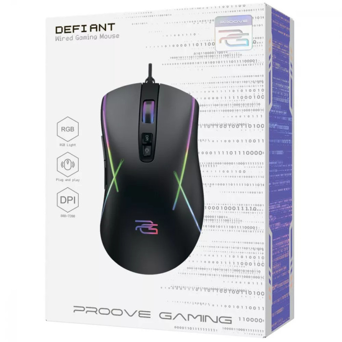 Дротова ігрова миша Proove Gaming Defiant