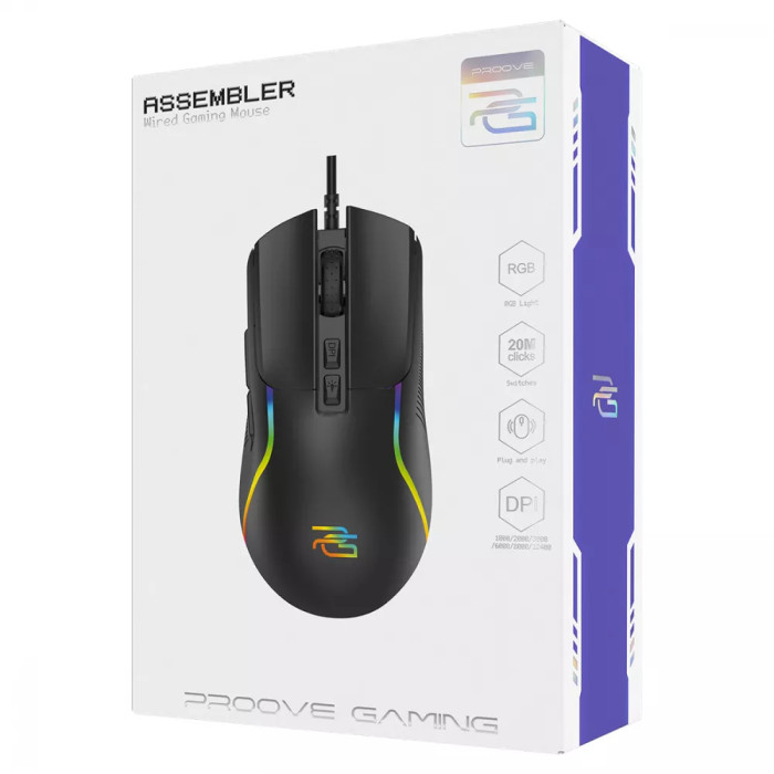 Дротова ігрова миша Proove Gaming Assembler