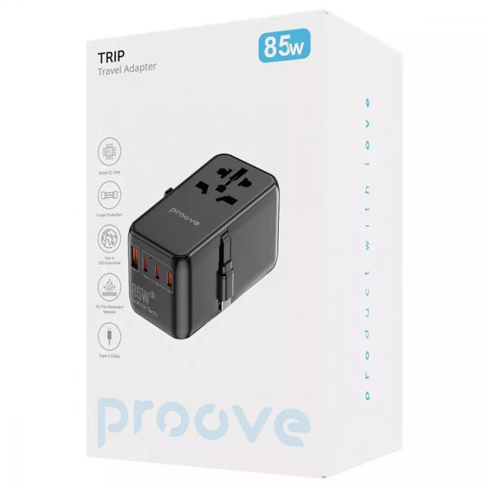 Універсальний адаптер Proove Trip 85W
