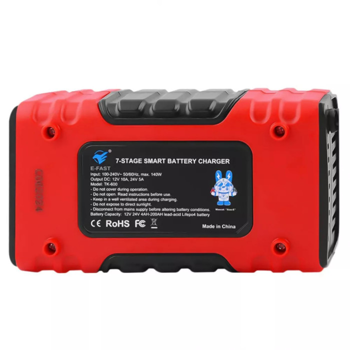 Зарядний пристрій E-Fast TK600 12V10A 24V/5A CS