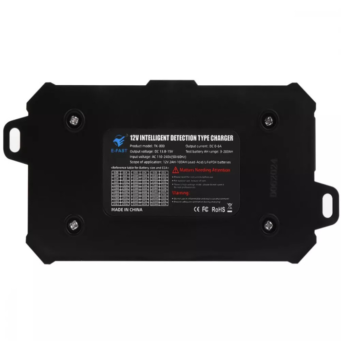 Зарядний пристрій E-Fast TK800 CS