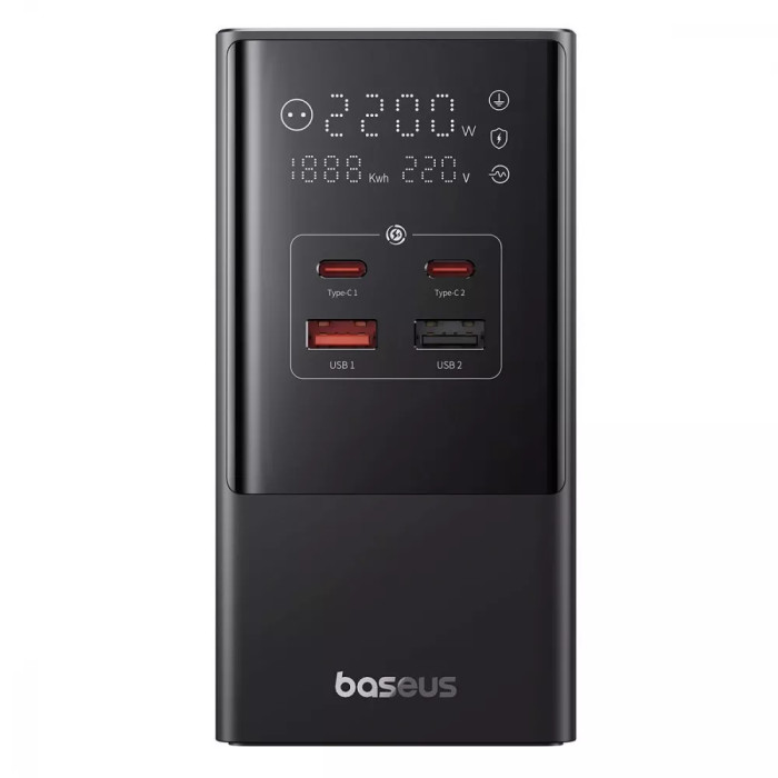 Мережевий фільтр Baseus Power Combo Tower Digital (3*AC+2*USB+2*Type-C 35W 1.5m)