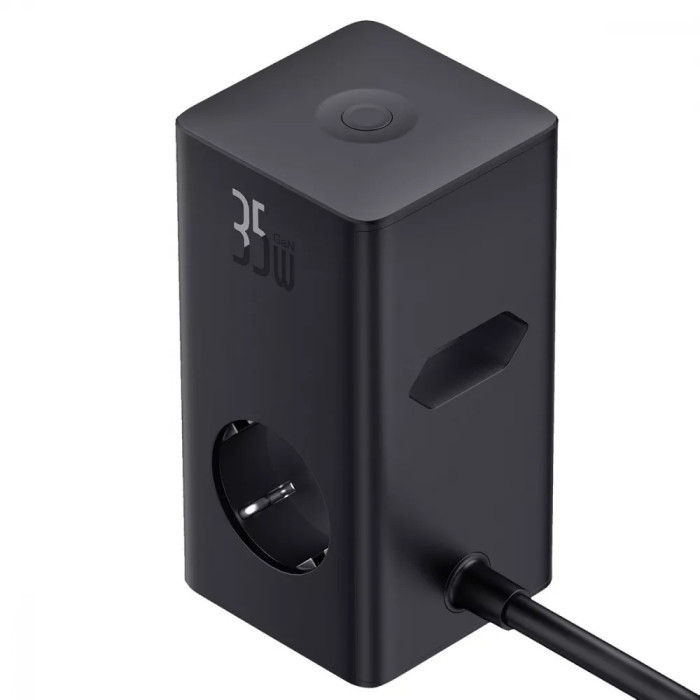 Мережевий фільтр Baseus Power Combo Tower Digital (3*AC+2*USB+2*Type-C 35W 1.5m)