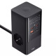 Мережевий фільтр Baseus Power Combo Tower Digital (3*AC+2*USB+2*Type-C 35W 1.5m)