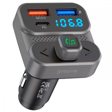 АЗП Proove FM Launcher Luxor SE 36W (PD+QC3.0) Type-C+USB
