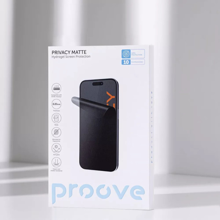 Захисна гідрогелева плівка Proove Hydrogel Screen Protection PRIVACY Matte