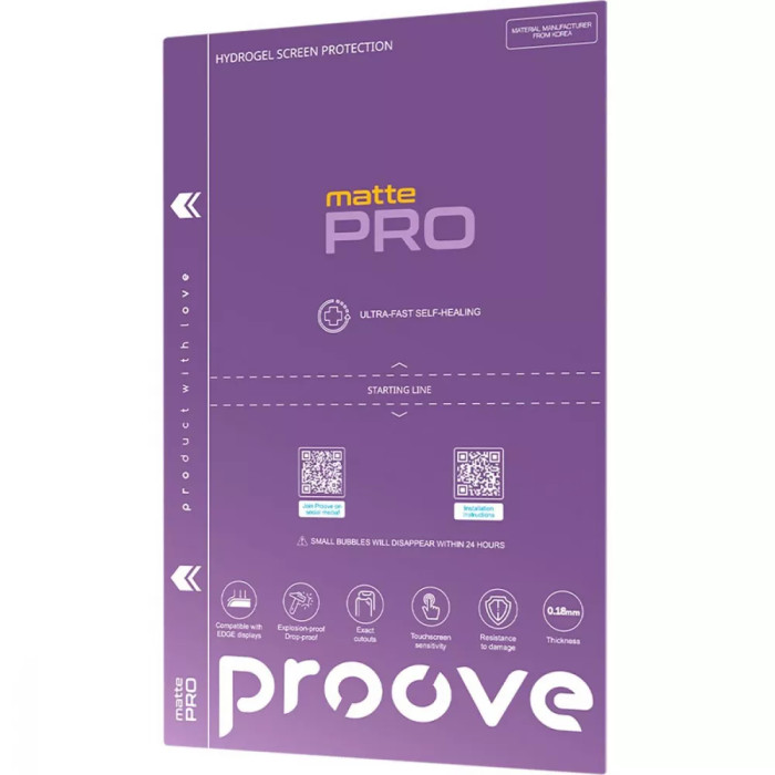 Захисна гідрогелева плівка Proove Hydrogel Screen Protection PRO Matte