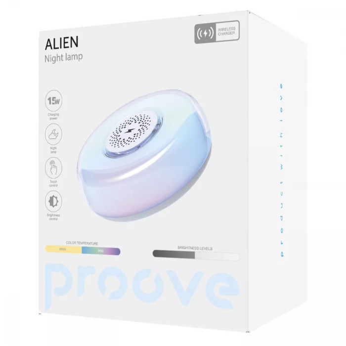 Нічник з Бездротовою Зарядкою Proove Alien