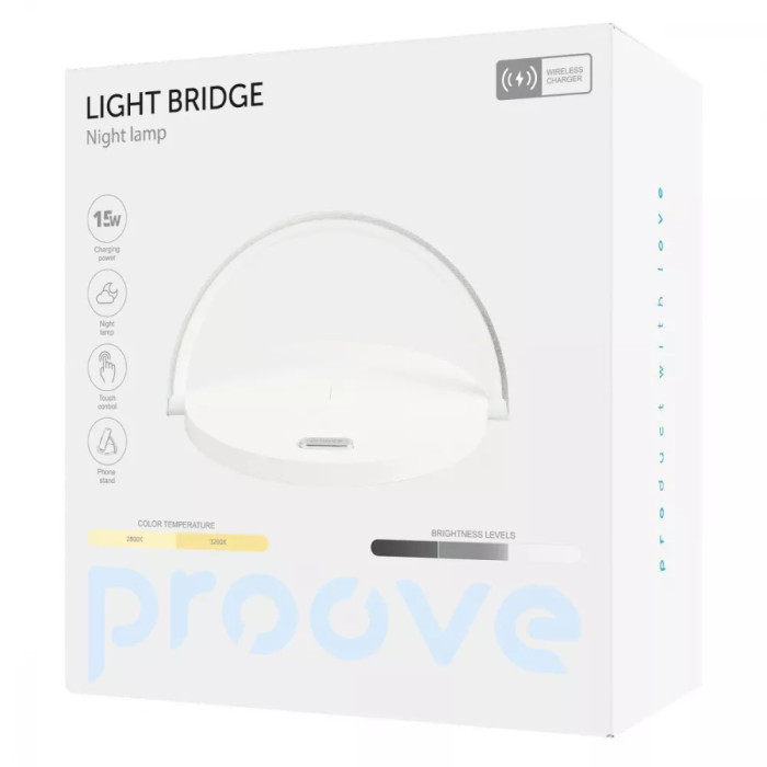 Нічник з Бездротовою Зарядкою Proove Light Bridge