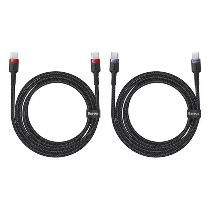 Кабель Baseus Cafule Type-C to Type-C 100W 2m (2pcs)