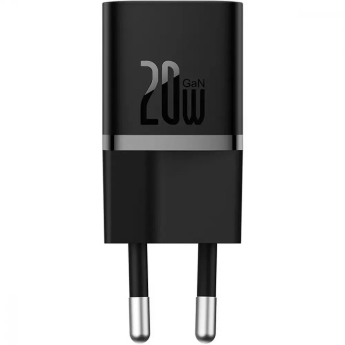 МЗП Baseus GaN5 Mini Fast Charger Type-C 20W (With Clable Type-C to Type-C 100W 1m)