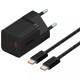 МЗП Baseus GaN5 Mini Fast Charger Type-C 30W (With Cable Type-C to Type-C 100W 1m)