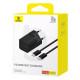 МЗП Baseus GaN5 Mini Fast Charger Type-C 30W (With Cable Type-C to Type-C 100W 1m)