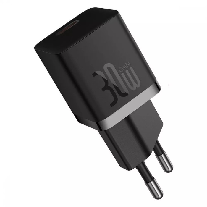 МЗП Baseus GaN5 Mini Fast Charger Type-C 30W (With Cable Type-C to Type-C 100W 1m)