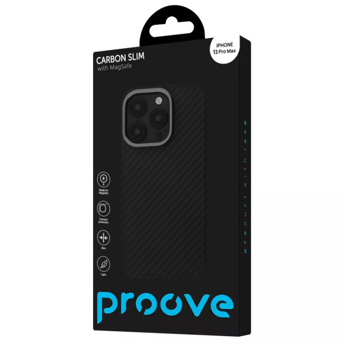 Чохол Proove Carbon Slim with Magnetic Ring iPhone 13 Pro Max