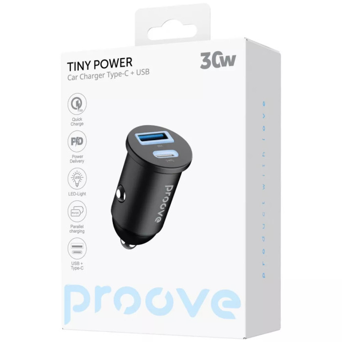 АЗП Proove Tiny Power 30W (Type-C + USB)