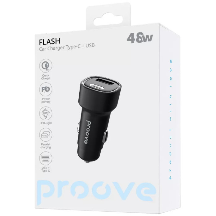 АЗП Proove Flash 48W (Type-C + USB)