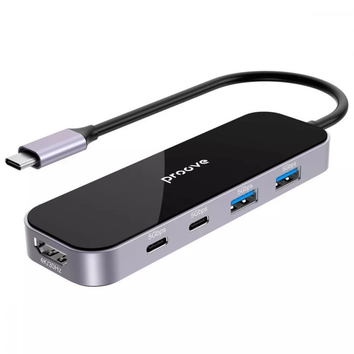 Type-C-Хаб Proove Shadow (2*USB3.0 + Type-C + PD100W + HDMI)