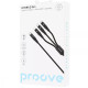 Кабель Proove Hydra 3 in1 Type-C + Micro USB + Lightning (1m)