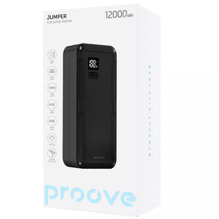 Пусковий Пристрій Proove Jumper 12 000mAh 1200A